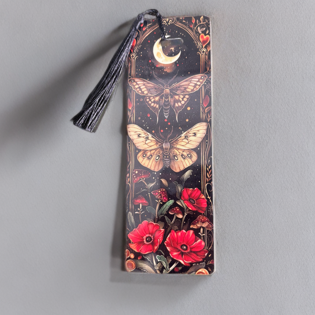 Moonlight Moth Bookmark
