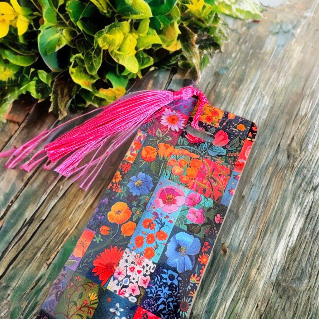 Flower Stamps Bookmark