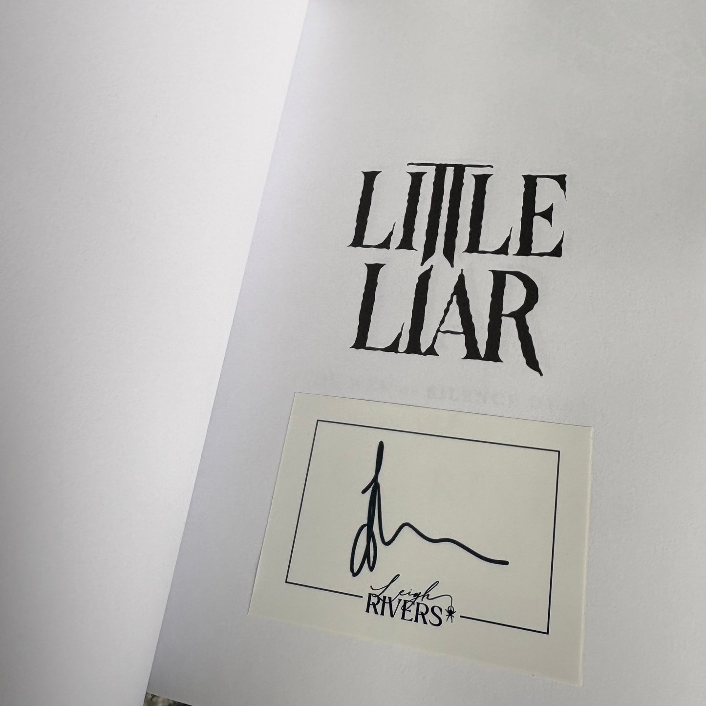Little Liar (The Web of Silence Duet #2): A Dark Taboo Romance