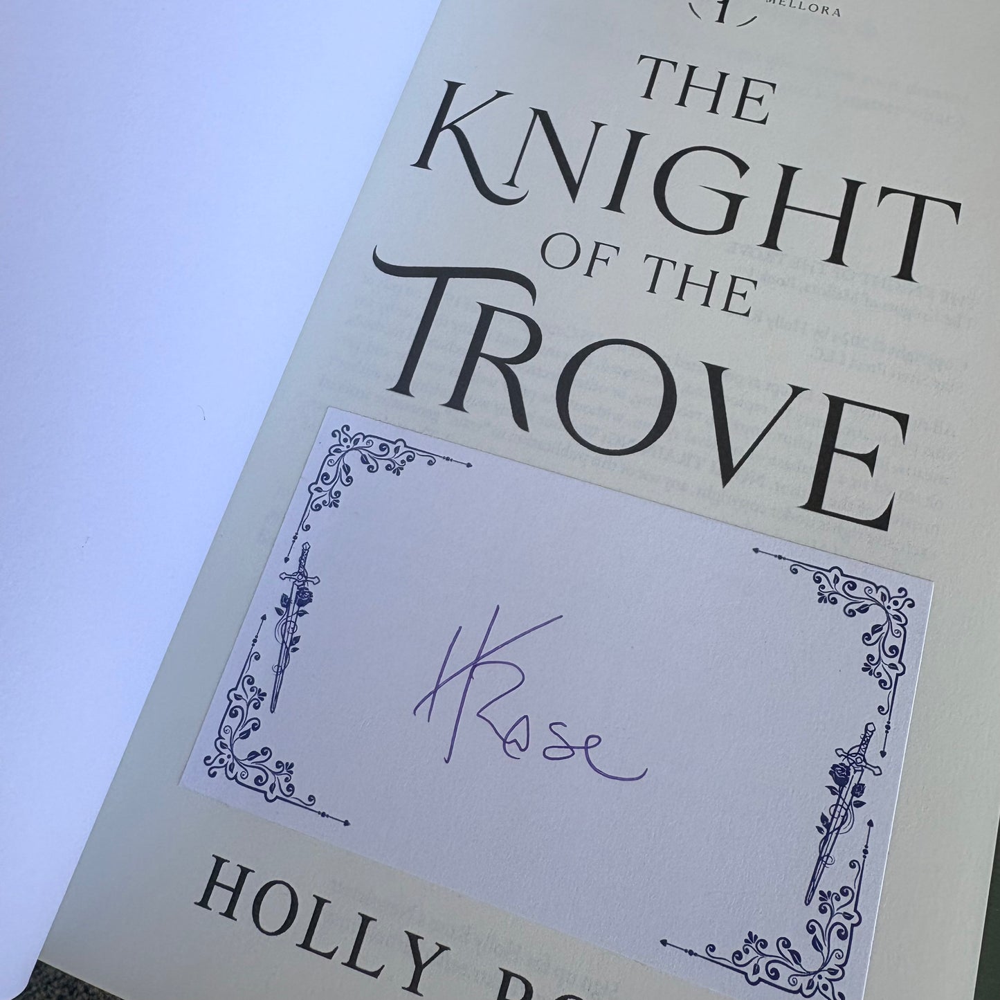 The Knight of the Trove (Knights of Mellora, #1)