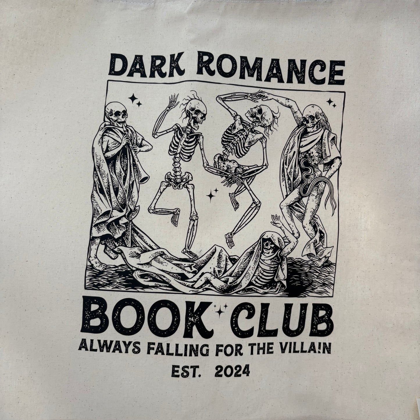 'Dark Romance Book Club' Bookish Tote Bag