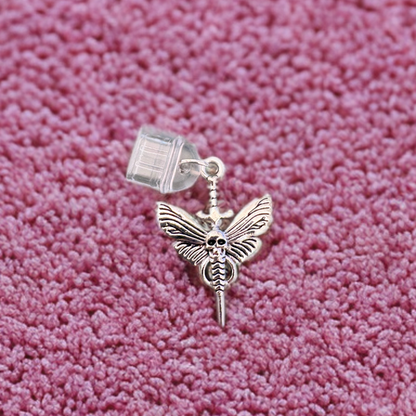 Kindle/E-Reader Dagger Moth Charm (USB‑C/Type C)