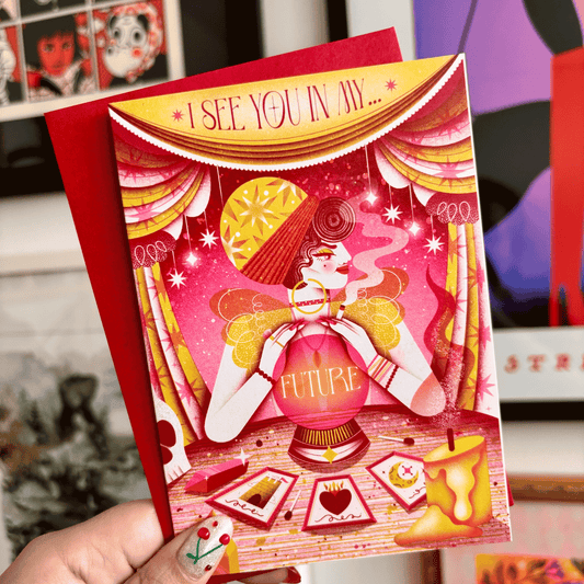Tarot Fortune Teller Greeting Card