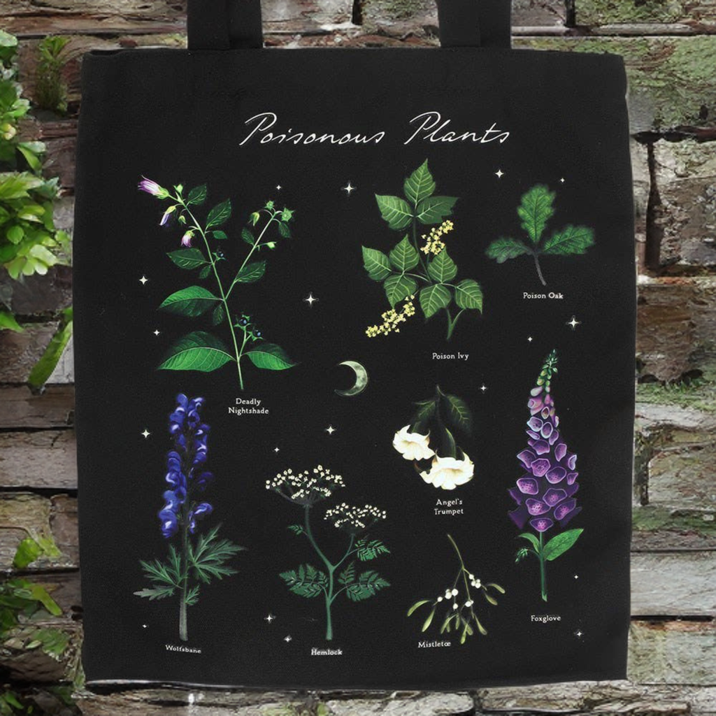 Poisonous Plants Polycotton Tote Bag