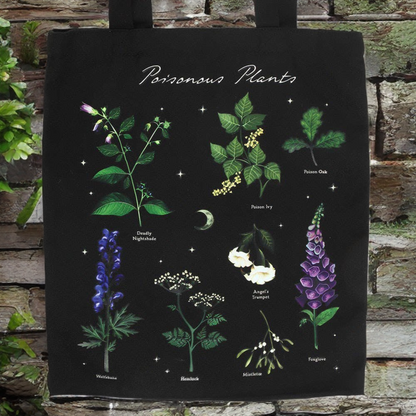Poisonous Plants Polycotton Tote Bag