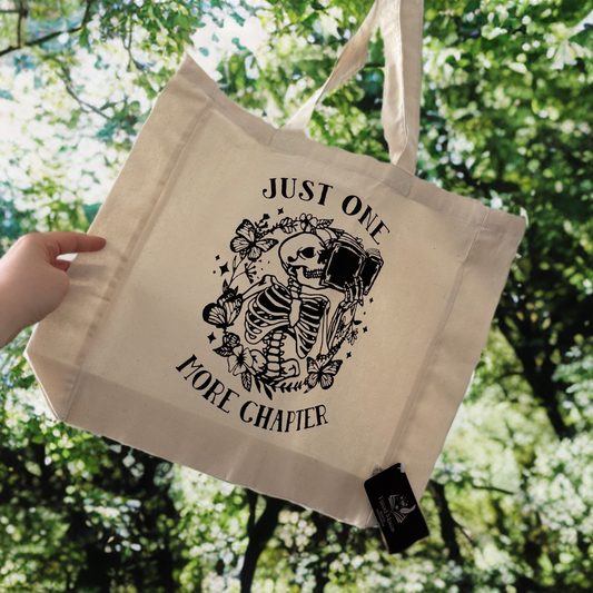 'One More Chapter' Bookish Tote Bag