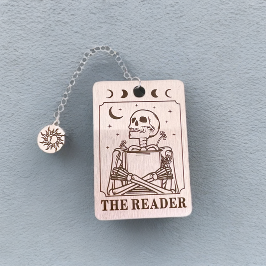The Reader Bookmark - Metal