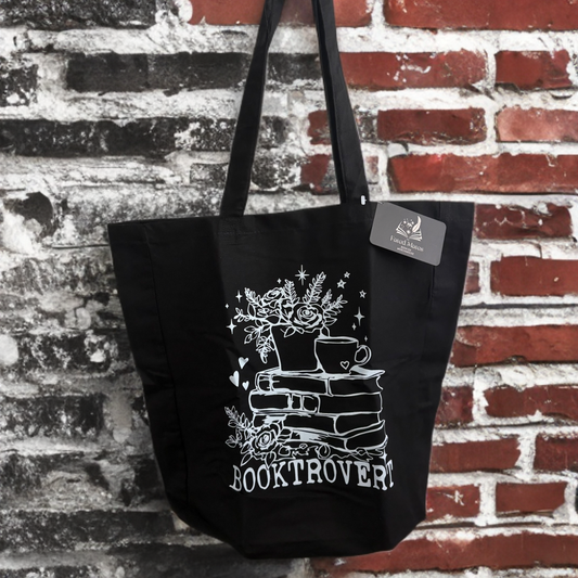 Black Bookish Tote Bag - Booktrovert