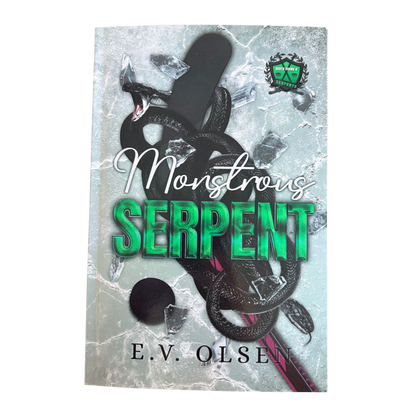 Monstrous Serpent: A Dark MMM Hockey Romance (South Shore Serpents, #1)