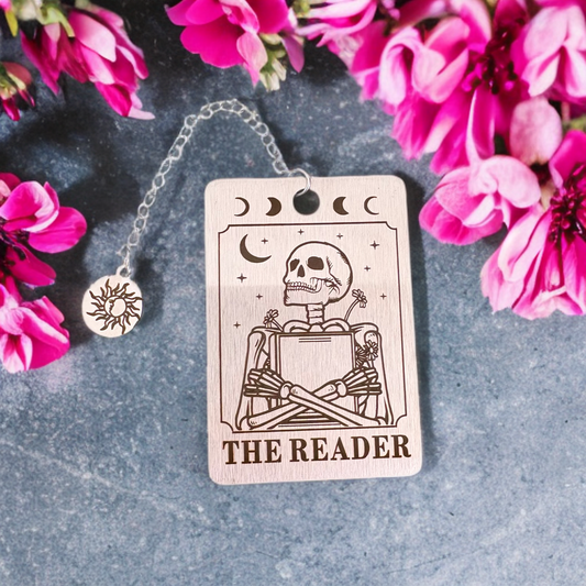 The Reader Bookmark - Metal