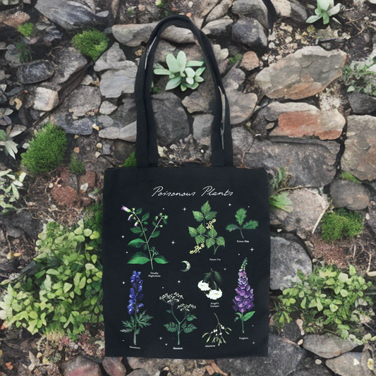 Poisonous Plants Polycotton Tote Bag