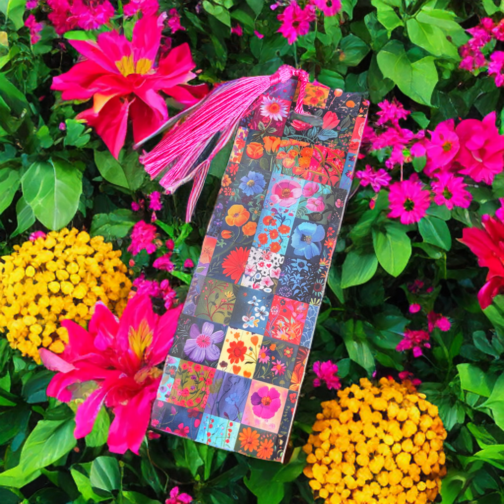 Flower Stamps Bookmark