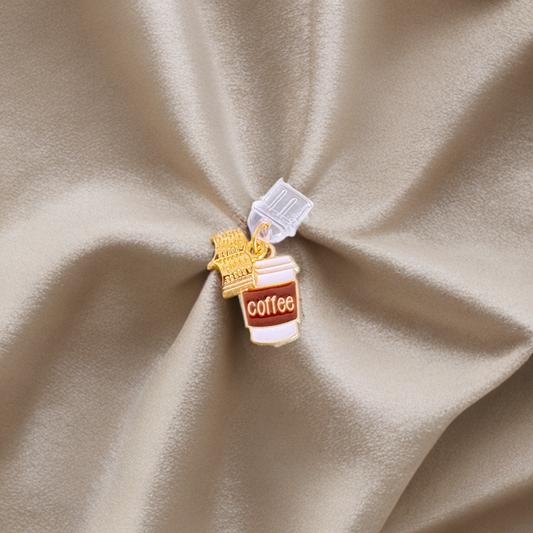 Kindle / E-Reader Charm Books & Coffee (USB‑C/Type C)