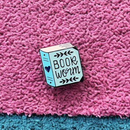 Bookworm Lapel Pin