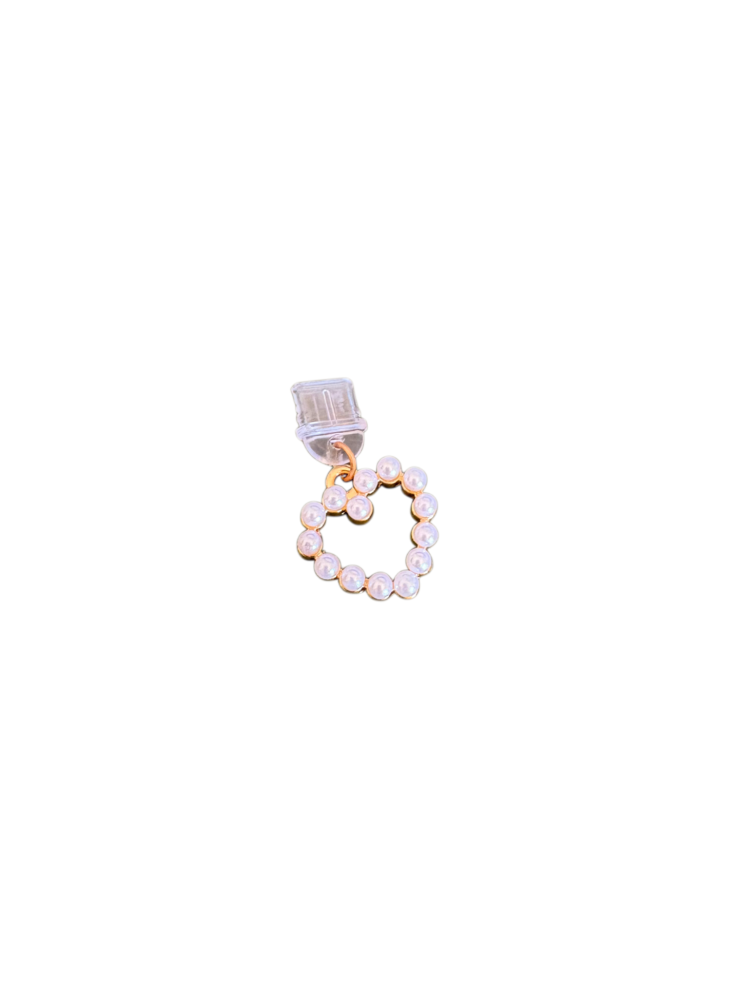 Kindle/E-Reader Pearl Heart Charm (USB‑C/Type C)