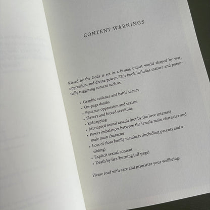 Kissed by the Gods (The Eternal Wars Romantasy #1)