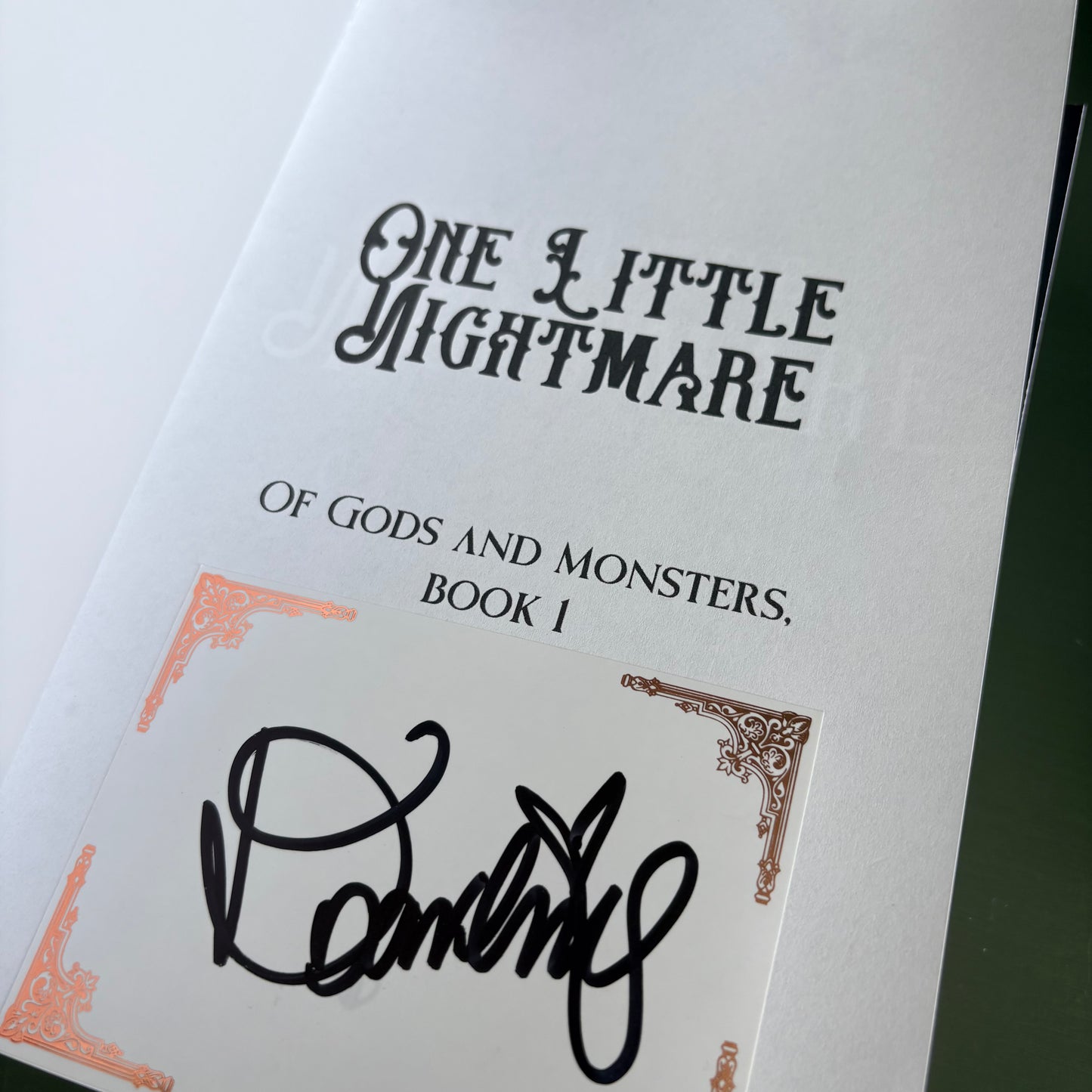 One Little Nightmare (Of Gods and Monsters, #1)