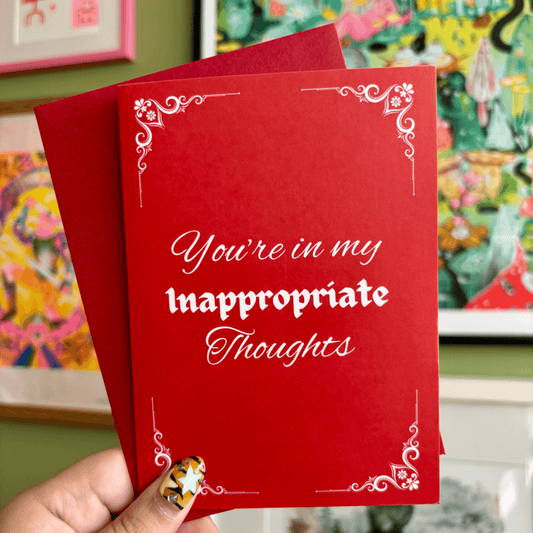Inappropriate Thoughts Greeting Card